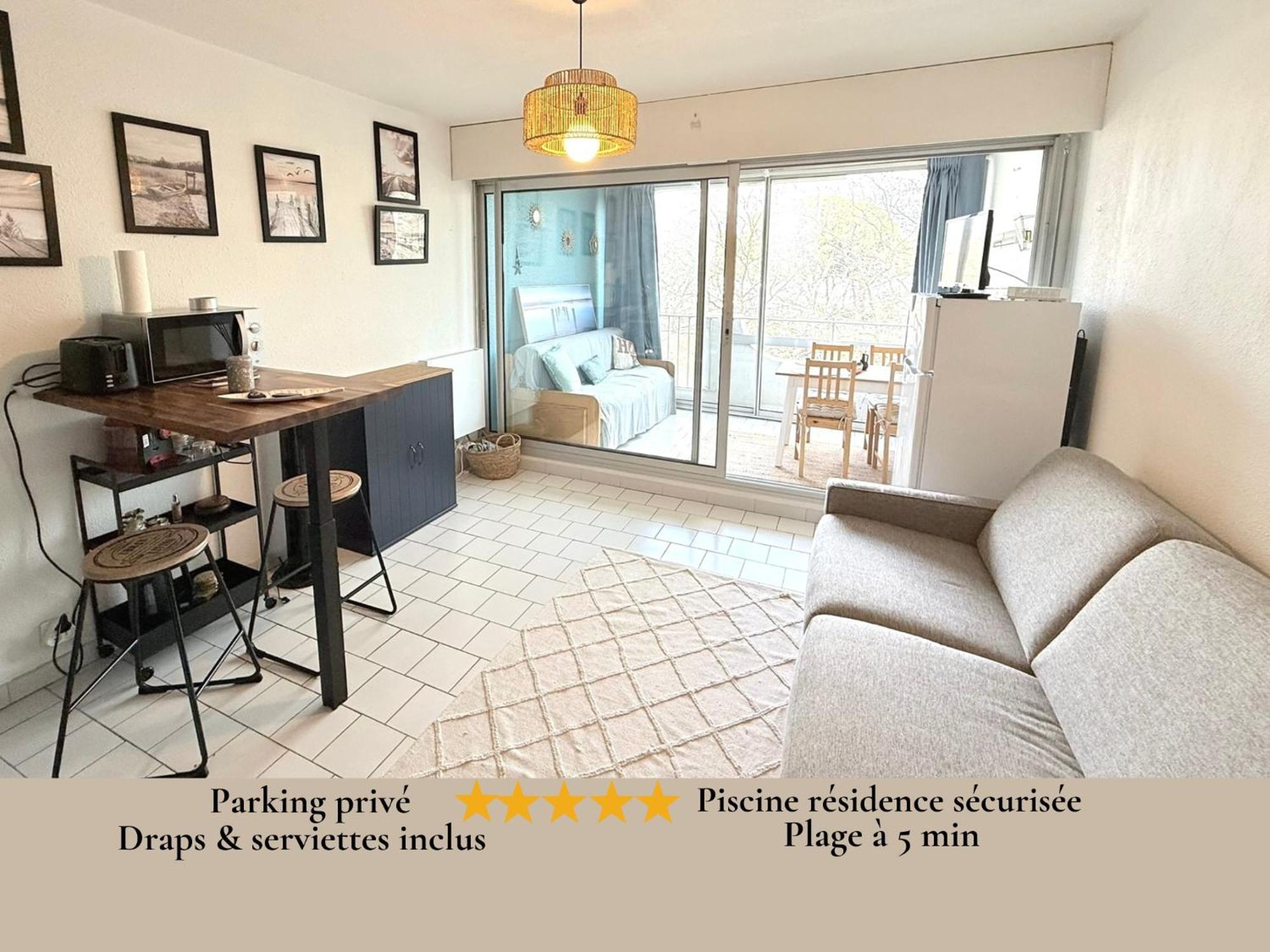 Appart Grande Motte Quartier Couchant - Parking - Balcon- Piscine - Plage 300M La Grande-Motte Buitenkant foto